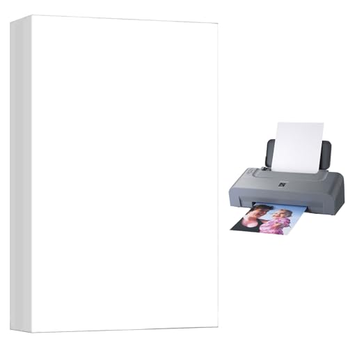 Inkjet Hochglänzend Fotopapier DIN A4, 100 Blatt, fotoblätte, Fotokarten, Photokarten Sofort, Hochglanz Fotopapier, Glänzendes Fotopapier, Hochglänzendes Wasserfestes Fotopapier von Miayical