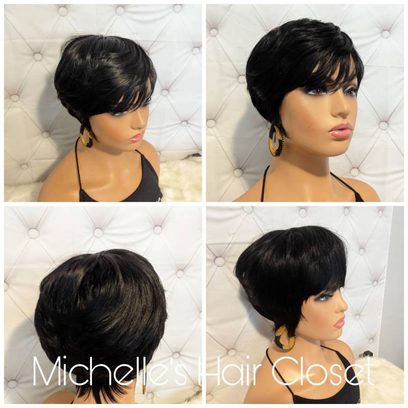 Pixie Cut "Erica" Non-Lace Echthaar-Perücke von MichellesHairCloset