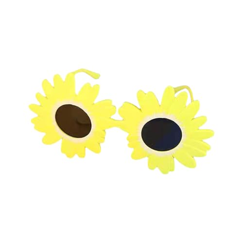 Micozy Sonnenblumenbrille, Weihnachtssonnenblume Sonnenbrille, Sonnenblume Sonnenschirm Brille für Kinder und Erwachsene als Requisiten für Weihnachten Party Performances verwendet (D) von Micozy