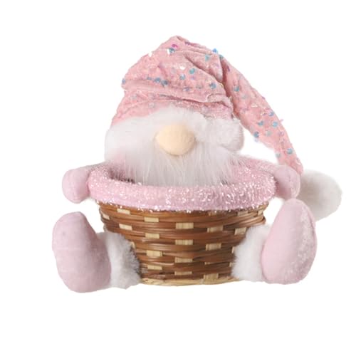 Weihnachten Puppe Candy Bowl, Santa Claus Schneemann Candy Basket Decor, Weihnachten Korb Container für Urlaub Tisch Schreibtisch Dekor Geschenk, Weihnachten Candy Storage Basket (D) von Micozy