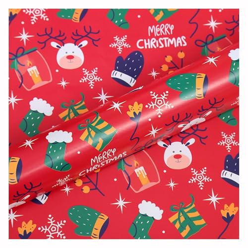 Miecoae Geschenkpapier 5 Bögen oder 10 Bögen 50x70 cm Kraftpapier, Geschenkpapier Weihnachten Perfekt für Geburtstag, Einschulung und Party(A1,5 Sheets_50X70CM) von Miecoae