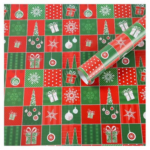 Miecoae Kraftpapier Breite 50cm Länge 70cm Geschenkpapier, Kraftpapier Geschenkverpackung für Kunsthandwerk, Geburtstage, Weihnachten(S11,10 Sheets_50X70CM) von Miecoae