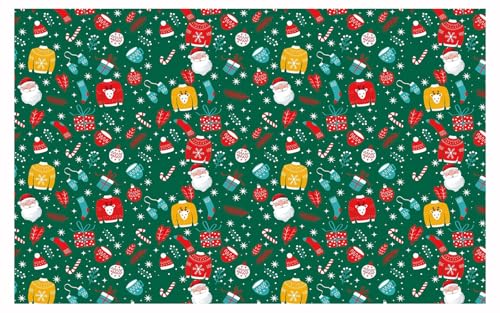 Miecoae Weihnachten Geschenkpapier 5 Blatt oder 10 Blatt (50 x 70 cm) Weihnachtspapier DIY-Bastelpapier für Geschenkverpackungen(Z3,5 Sheets_50X70CM) von Miecoae