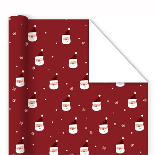 Miecoae Weihnachts Geschenkpapier, 5 oder 10 Blätter mit Muster, Geschenkpapier, 50 x 70cm, Recycelbares Weihnachtsgeschenkpapier(V1,5 Sheets_70X100CM) von Miecoae