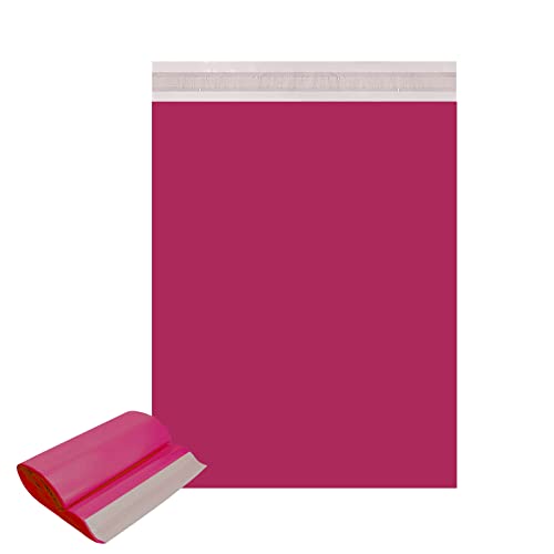 100 Stück Hot Pink Versandtaschen, 25x35 cm, wasserdichte Versandtaschen, selbstklebender Verschluss, sortierte Versandtaschen, selbstverschließender Poly-Kunststoff Umschläge von Mienocol