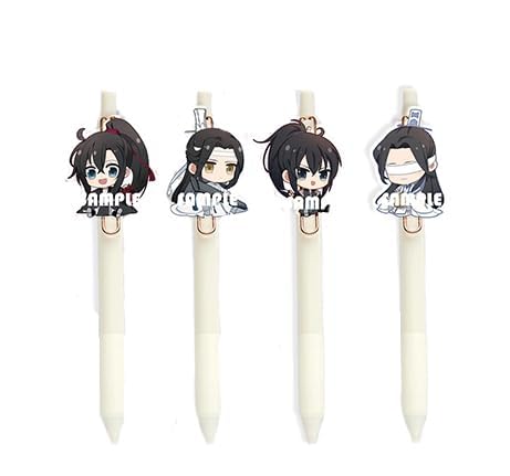 Mifeiwukawa Grandmaster of Demonic Cultivation Kugelschreiber 0.5 Anime Mo Dao Zu Shi Merch Gel Ink Pen Stift Bürobedarf (Set A (4Stück)) von Mifeiwukawa