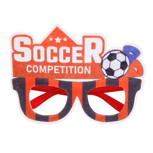 Mifull Fußball-Brillen – Fußball-Party-Brille, Requisiten-Zubehör, Aufheiter-Brille, Fußball-Requisiten, Fans, lustig, kreative Party-Football-Brille für Sportspiele, Fußballspiele (G) von Mifull