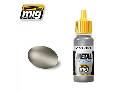 Ammo A.MIG-0191 Stahl-Metall-Acrylfarben (17 ml), Mehrfarbig von Mig Jimenez