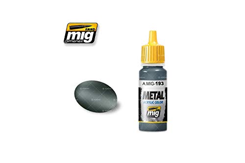 Ammo MIG-0193 Bluish Titanium Metall-Acrylfarben (17 ml), Mehrfarbig von Mig Jimenez