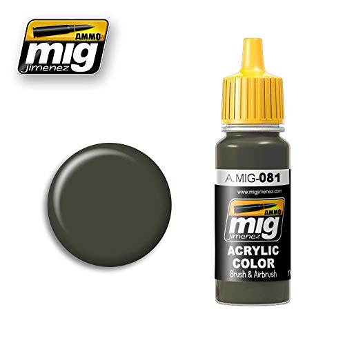 Mig Jimenez A.MIG-0081 Ammo Us Olive Drab Vietnam Era (Fs 24087) Acrylfarben, 17 ml, Mehrfarbig von Mig Jimenez