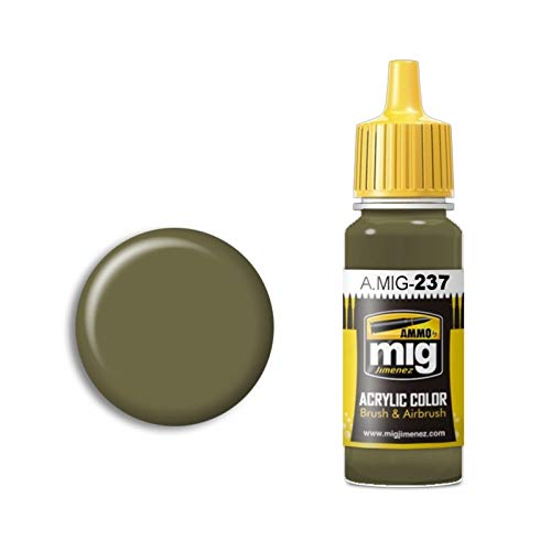 Mig Jimenez A.MIG-0237 Ammo Fs 23070 Acrylfarbe, Dunkles Olivgrün, 17 ml, Mehrfarbig von Mig Jimenez