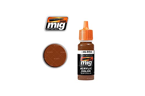 Mig Jimenez A.MIG-0914 Ammo Rotbraune, helle Acrylfarben (17 ml), Mehrfarbig von Mig Jimenez