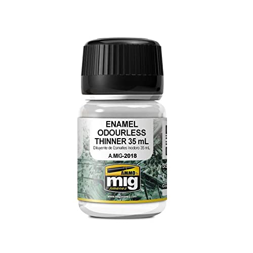 Mig Jimenez A.MIG-2018 Ammo Auxiliary Enamel Ouderless Verdünner, Mehrfarbig, 35 ml (1er Pack) von Mig Jimenez