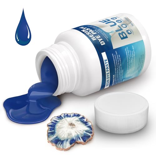 Harz Farbpaste Blau, Epoxidharz Farbe, Farbe für Epoxidharz, Konzentrierte Epoxy Resin Pigment Paste, Konzentrierter UV Harz Farbstoff, Epoxy Resin Pigment Paste für Malerei(Blau100ml) von Miioto