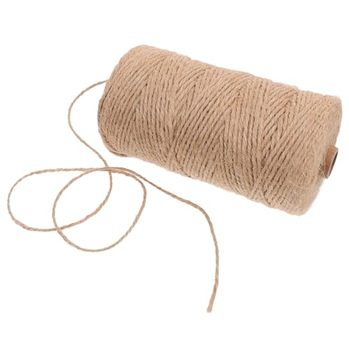 Mikikit 1 Rolle Geflochtene Dekorationen Aus Hanfseil Geflochtenes Seil Aus Jute Sackleinen Bastelschnur Natur Bindeseil Dekoratives Juteseil Diy-versorgung Diy-seil Basteln Light Brown von Mikikit