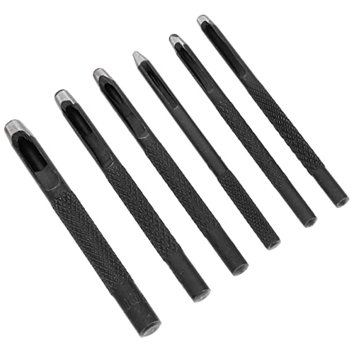 Mikikit 1 Satz Locher Signalpfeifen Hole Punch Lochstanzer Punch Set Lochfinder Gehaltenen Zange Revolverstempel Gürtel Umlaufend Werkzeug Lederstanze Lochschneider Aus Stahl Black 6st von Mikikit