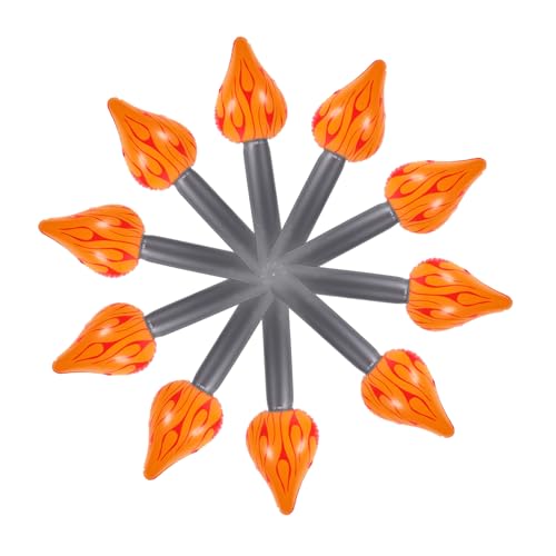 Mikikit 10 Stück Aufblasbare Flammenbrennerballon flackern lustiges Fackelspielzeug drinnen im Freien luftballons Fackelverzierung Taschenlampe für Bühnenauftritte PVC Mikikit 10 Stück Aufblasbare Flammenbrennerballon flackern lustiges Fackelspielzeug drinnen im Freien luftballons Fackelverzierung Taschenlampe für Bühnenauftritte PVC von Mikikit