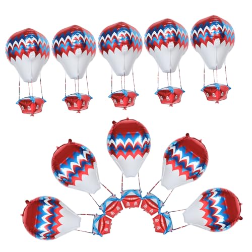 Mikikit 10 Stück Ballon aus Aluminiumfolie luftballons Geburtstagsfeierdekorationen Ballons Dekorationen Abschlussfeier Dekorationen Heißluftballon-Mittelstücke aus Aluminiumfolie Mikikit 10 Stück Ballon aus Aluminiumfolie luftballons Geburtstagsfeierdekorationen Ballons Dekorationen Abschlussfeier Dekorationen Heißluftballon-Mittelstücke aus Aluminiumfolie von Mikikit