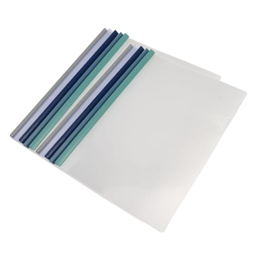 Mikikit 10 Stück Kunststoff-schiebebinder A4 Papierbinder-rückenschienen Schiebe- Und Griff-bindestangen Berichtsbinder-schiebestangen Schiebe-dokumentenhalter Mikikit 10 Stück Kunststoff-schiebebinder A4 Papierbinder-rückenschienen Schiebe- Und Griff-bindestangen Berichtsbinder-schiebestangen Schiebe-dokumentenhalter von Mikikit