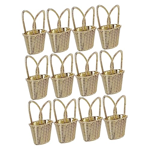 Mikikit 12Er-Box Süßigkeiten Box Tasche Hochzeit Dusche geschenktüten Süßigkeitenhalter für die Party Party-Süßigkeiten-Fall Bonbonbehälter Partyboxen Plastik Golden Mikikit 12Er-Box Süßigkeiten Box Tasche Hochzeit Dusche geschenktüten Süßigkeitenhalter für die Party Party-Süßigkeiten-Fall Bonbonbehälter Partyboxen Plastik Golden von Mikikit