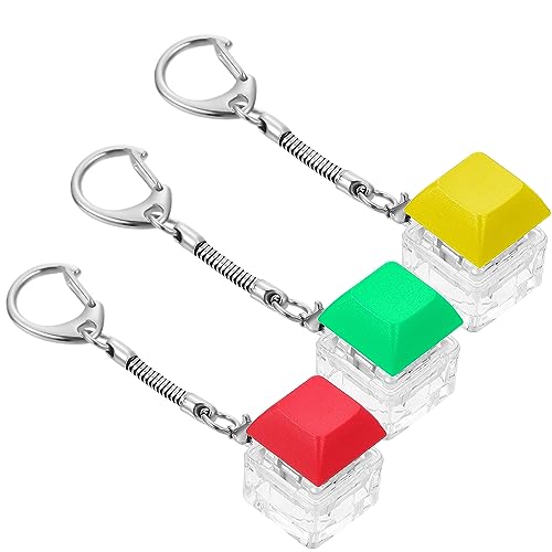 Mikikit 3Stücke Schlüsselanhänger mit Tastaturtasten Design Fidget zur Stressbewältigung aus Langlebiger für Mechanische Tastaturen und Unterwegs Mikikit 3Stücke Schlüsselanhänger mit Tastaturtasten Design Fidget zur Stressbewältigung aus Langlebiger für Mechanische Tastaturen und Unterwegs von Mikikit