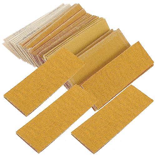 Mikikit 60 Blatt Sandpapier 80er Schleifpapier Minischleifer Schleifpapier Mit 1000er Körnung Detailschleifer Schleifpapier 150er Schleifpapier 240er Schleifpapier Yellow Aluminiumoxid von Mikikit