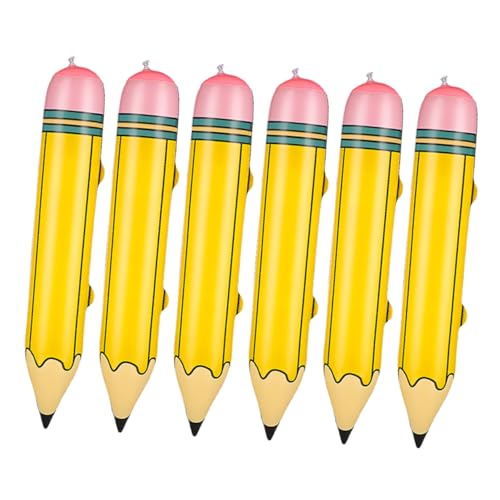 Mikikit 6Stücke Aufblasbare Bleistiftballons Klassenzimmerdekoration für Einschulung und Schulanfang Langlebig Partydeko für Kindergeburtstage und Sommerfeste Mikikit 6Stücke Aufblasbare Bleistiftballons Klassenzimmerdekoration für Einschulung und Schulanfang Langlebig Partydeko für Kindergeburtstage und Sommerfeste von Mikikit