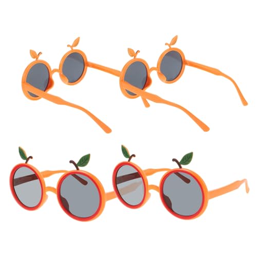 Mikinona 12 Stk Gläser in oranger Form kindersonnenbrille kinder sonnenbrille partybrillen partygläßer Neuheit lustige Brillen Brillenkostüm Partydekorationen Praktische Partybrille Abs von Mikinona