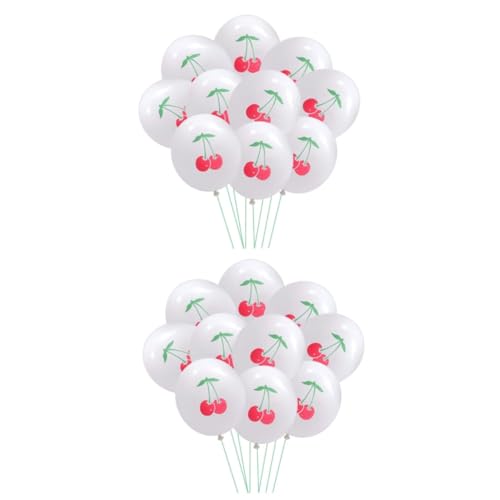 Mikinona 20 Stk Luftballons aus Fruchtlatex Wassermelonen-Geburtstagshintergrund Partyballons deckenverkleidung babyshowerparty balloon Dekorationen für Hochzeitszeremonien Hochzeitsballons von Mikinona