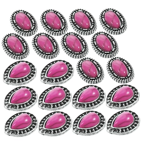 Mikinona 20 Stück Vintage Nagel Charms Retro Fake Türkis Nail Art Dekorationen DIY Nagel Charms Maniküre Ornamente Nagel Juwelen Nagel Zubehör von Mikinona