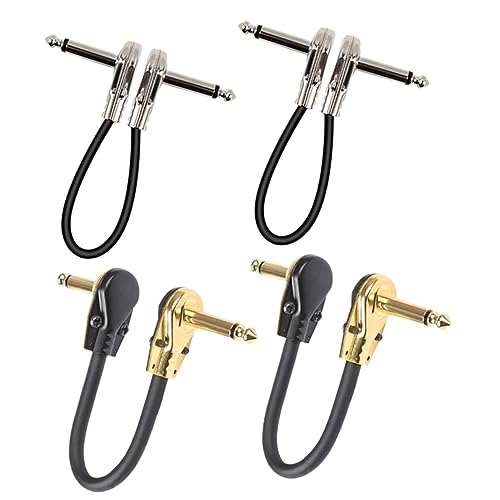 Mikinona 4pcs Praktische Einzelspur -effekt Pedalkabel Professionelle E -gitarren -patch -patch -kabel von Mikinona