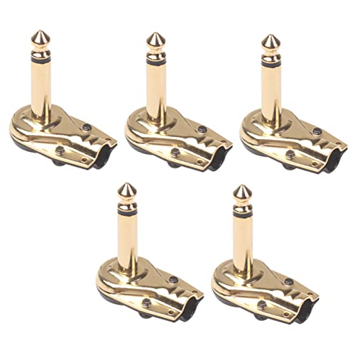 Mikinona 5St Koppler für Gitarren-Effektpedale Effektpedalanschluss Gitarren-Hardware Klinkenpedale für Gitarre Kupplung Klinkenstecker Adapter E-Gitarren-Part von Mikinona