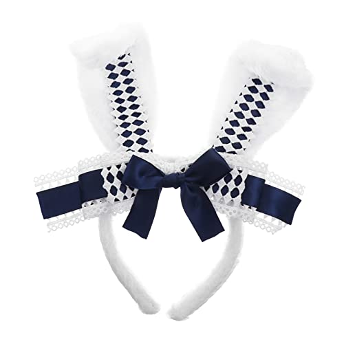 Mikinona Hasenohr Stirnband Hasenohren Haarklammern Mädchen Kopfbedeckung Schleife Kopfbedeckung Kaninchen Spitze für Cosplay-Kopfschmuck Tiere Stirnband Bowknot-Haarband Plüschstoffe Mikinona Hasenohr Stirnband Hasenohren Haarklammern Mädchen Kopfbedeckung Schleife Kopfbedeckung Kaninchen Spitze für Cosplay-Kopfschmuck Tiere Stirnband Bowknot-Haarband Plüschstoffe von Mikinona