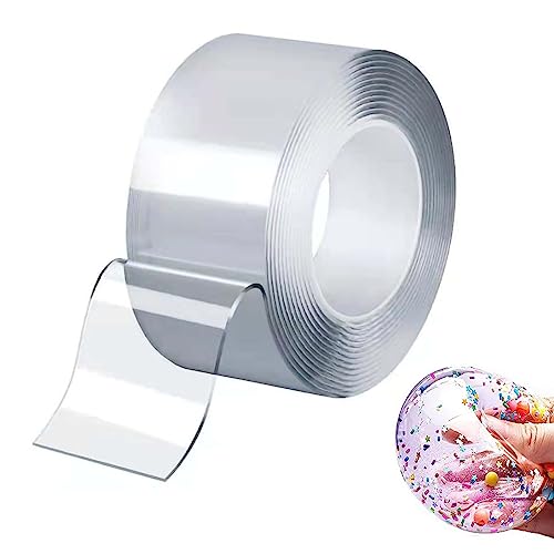 Blasenband, Nano-Blasenband,Nano-Klebeband, Magisches Nanotape,Blasenband Tape Bubbles,Mit Stroh,DIY Nanoband Craft Kit für Erwachsene Kinde,Party bevorzugt Spielzeug,5cm*5m*1mm von Mikiuly