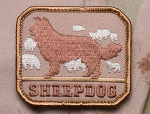 Mil-Spec Monkey Sheepdog Morale Patch Desert by MSM von Mil-Spec Monkey