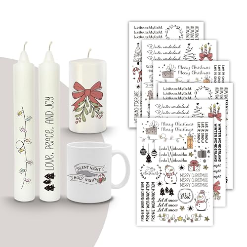 MilaBoo® Kerzentattoos (Weihnachten-A5) von Milaboo