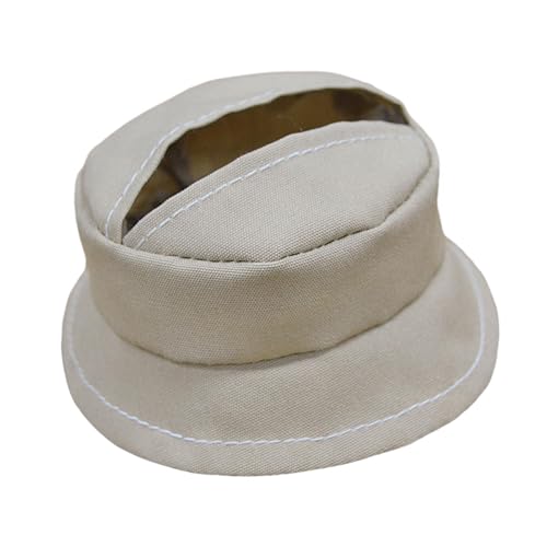 Milageto 15 cm Puppenhut, süßer Puppenhut, Kopfbedeckung, zum Basteln Ihrer eigenen Puppen, süßes, bequemes DIY-Spielzeug, Anziehpuppenzubehör für 15 cm Puppen, Khaki, Style B von Milageto