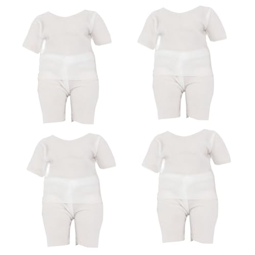 Milageto 4 Stücke 1:12 Puppen Kleidung Set Kleid up Kinder Geschenke Cosplay Mode Zubehör Puppe Kleidung Outfit Kostüm für Gsc, kurzärmliger Anzug von Milageto