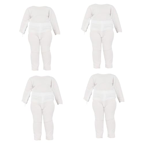 Milageto 4 Stücke 1:12 Puppen Kleidung Set Kleid up Kinder Geschenke Cosplay Mode Zubehör Puppe Kleidung Outfit Kostüm für Gsc, langärmliger Anzug von Milageto