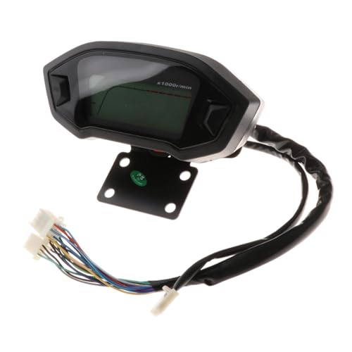 Milageto ATV-Display, Fahrzeug-Messgerät-Display, einfach zu installieren, stabiles, universelles Motorrad-modifiziertes -Digitalinstrument von Milageto