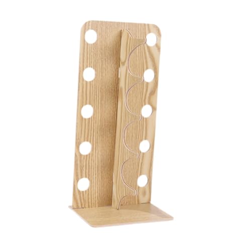 Milageto Brillenregal, Brillenhalter, Ständer, Premium-Brillenständer, Brillenständer aus Holz für die Kommode oder Arbeitsplatte zu Hause, 36.1 cm X 12.5 cm X von Milageto