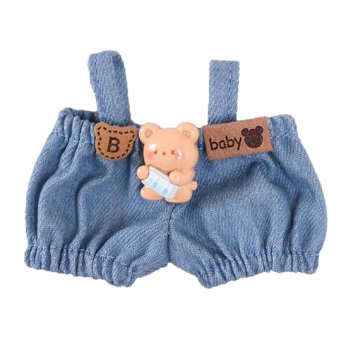 Milageto Mini Puppe Hose Mode Puppe Overall Hose Mädchen Puppe Outfits süße Puppe Kleidung kleine Mädchen Geschenk, Klavierbär von Milageto