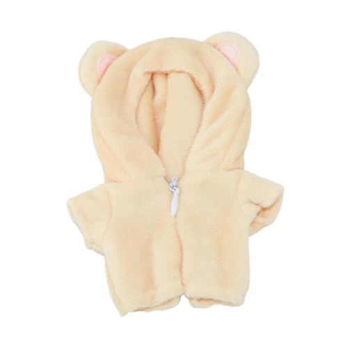 Milageto Plüschpuppe Bär Strampler Spielanzug Mode Kleidung DIY Koordination Pädagogische Flexibilität Bodysuit Ankleiden für 6,69'' Puppe von Milageto