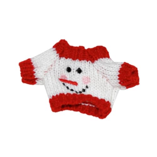 Milageto Plüschpuppe Pullover Top Kostüme Pädagogische Kleidung Mode für Kinder DIY Machen Sie Ihre eigenen Puppen Ankleiden für 6,69 Zoll, Schneemann von Milageto