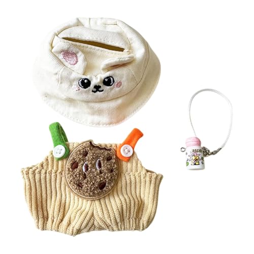 Milageto Puppen Hosen Kleidung, Mädchen Puppen Kleidung, Puppen Kleidung und Accessoires, Puppen Outfits Zubehör für Puppen, Anhänger Puppe, Mädchen Puppe, Keksflaschen-Set von Milageto