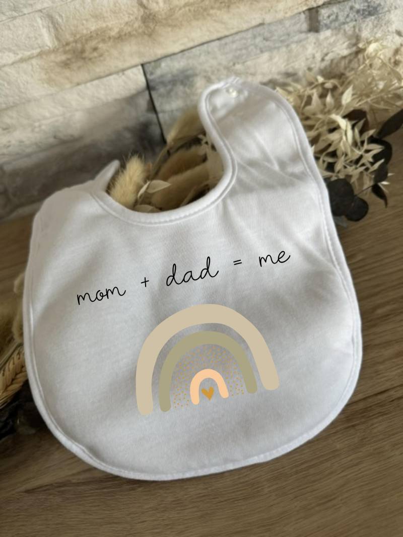 Baby Lätzchen Personalisierte Geschenke Name Born in 2025 Geschenk Babyparty Babyshower Geburt Halstuch Babygeschenk Mom Dad Me von Milevo