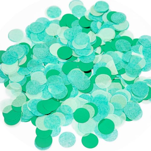 50g Konfetti Hochzeit Grün - 5000 Stück aus Konfetti Hochzeit Geburtstag Geburtstag Party Konfetti Rundes Paper Tisch Konfetti für Luftballons,Geschenkbox,Torte von Milifox