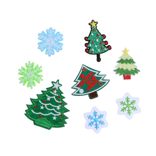 MILISTEN 40 Stk Weihnachtsaufkleber Flicken nähen Dekorationen Weihnachten Kleidungsstück Patches Weihnachtsschmuck weihnachtsmotiv weihnachtsbasteln weihnatsdeko Stoff-Polyester-Vliesstoff von Milisten