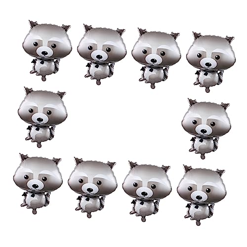 Milisten 10 Stück tierischer Ballon Waschbär-Geburtstagsparty-Zubehör Dekoration Waschbär-Partyballons Pfote Waschbär Folienballon Tierischer Aluminiumfolienballon Grey Milisten 10 Stück tierischer Ballon Waschbär-Geburtstagsparty-Zubehör Dekoration Waschbär-Partyballons Pfote Waschbär Folienballon Tierischer Aluminiumfolienballon Grey von Milisten