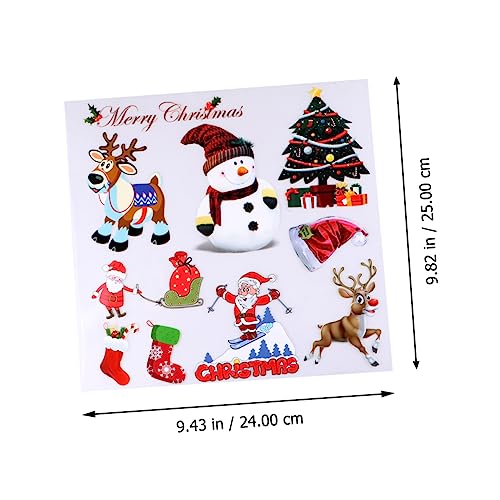 Milisten 2 Stk Weihnachts-Wärmeübertragungsaufkleber fashing costume weihnachtsmotiv weihnachten Patch bügel Weihnachtsfensteraufkleber Flicken für Bekleidung Aufnäher für Kleid Abs von Milisten